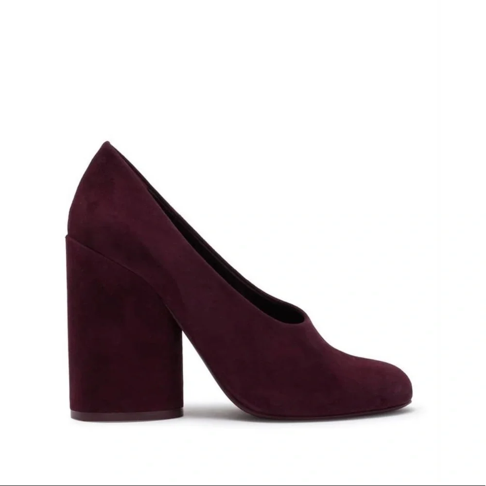 Tory Burch | Lucia Suede Chunky Heel Pumps Fig 7